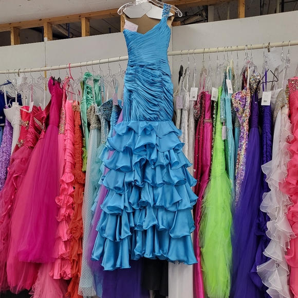 MacDuggal One Shoulder Prom Dress - Picture 2 of 4